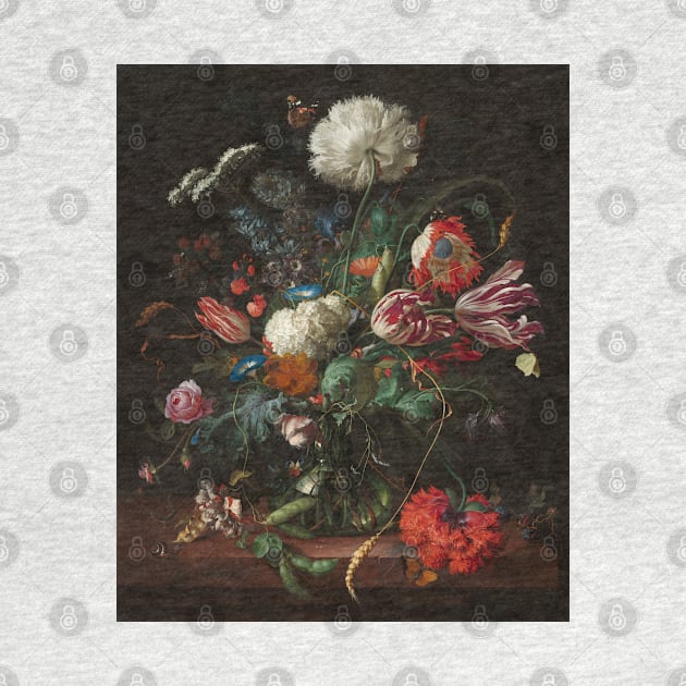 Vase of Flowers - Jan Davidsz de Heem Floral Painting by maxberube